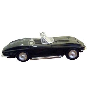 1967 Chevy Corvette Black Convertible Diecast Toy Car Model